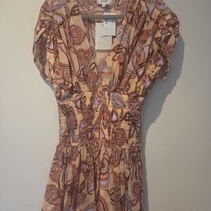 A.L.C. Multicolor Patterned Cotton Luna Dress size 8